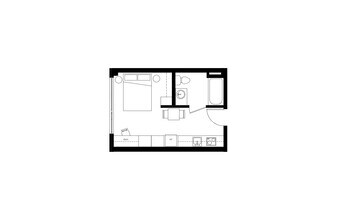 Studio 1 MFTE floor plan